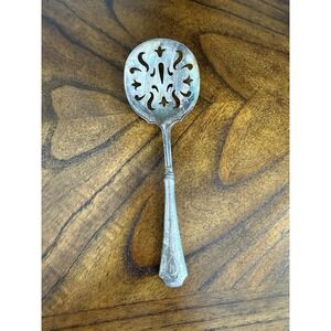 Vintage Webster Hammered Sterling Tomato Server Slotted Spoon Spatula  8.75"